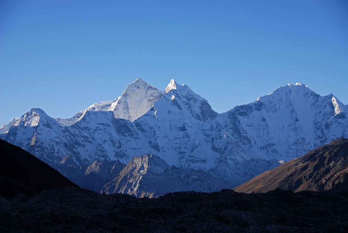 24 Kangtega And Thamserku Early Morning From Lobuche